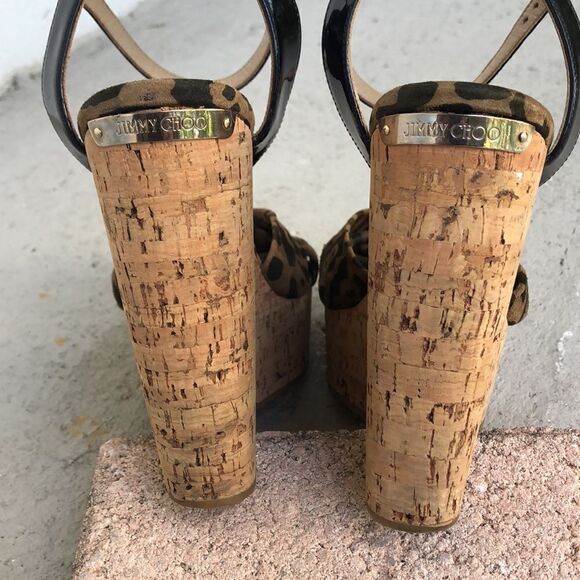 Jimmy Choo Patent Leather w/ leopard print - Picture 6 of 8